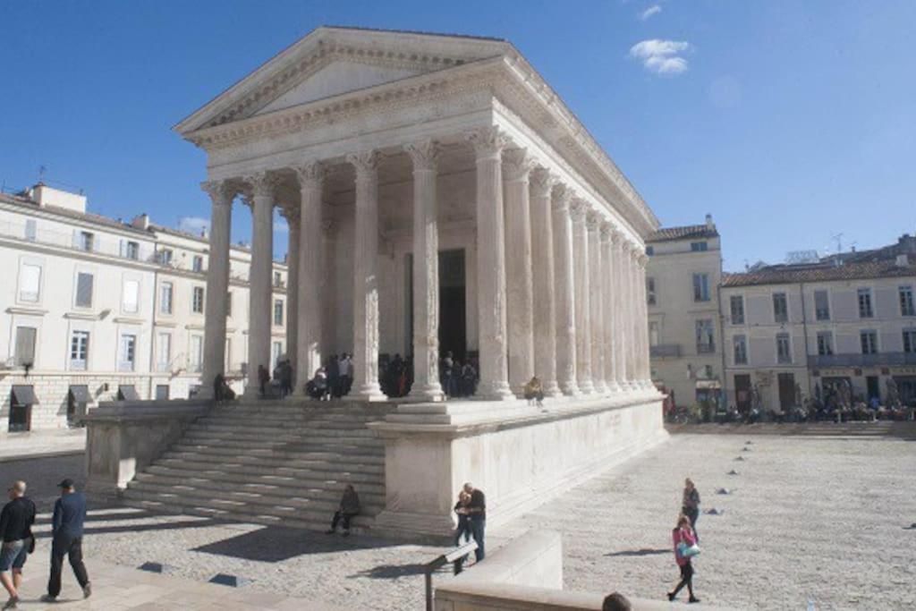 logement tout près du centre avec grand garage gratuit Nîmes Extérieur photo